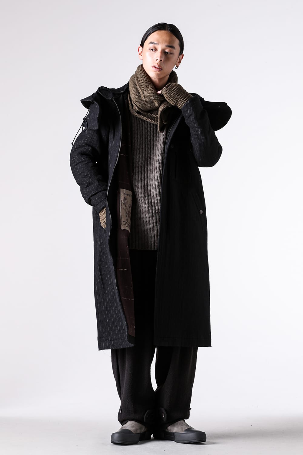 コート特集 - 25-26AW  - ドメスティックアルチザンブランド - DEVOA | Coat Cashmere / Cotton （BLACK） / CTK-CSWF 2-002