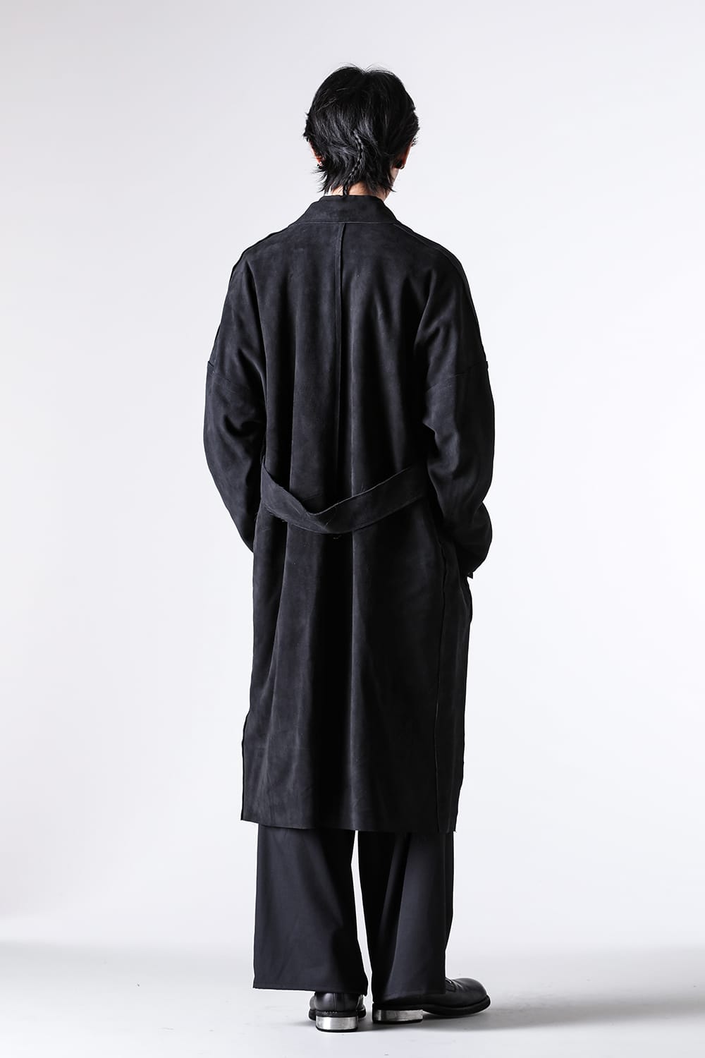 コート特集 - 25-26AW - デザイナーズモードブランド - sulvam | Classic Leather Gown Coat （Black） / M-L01-900 3-006