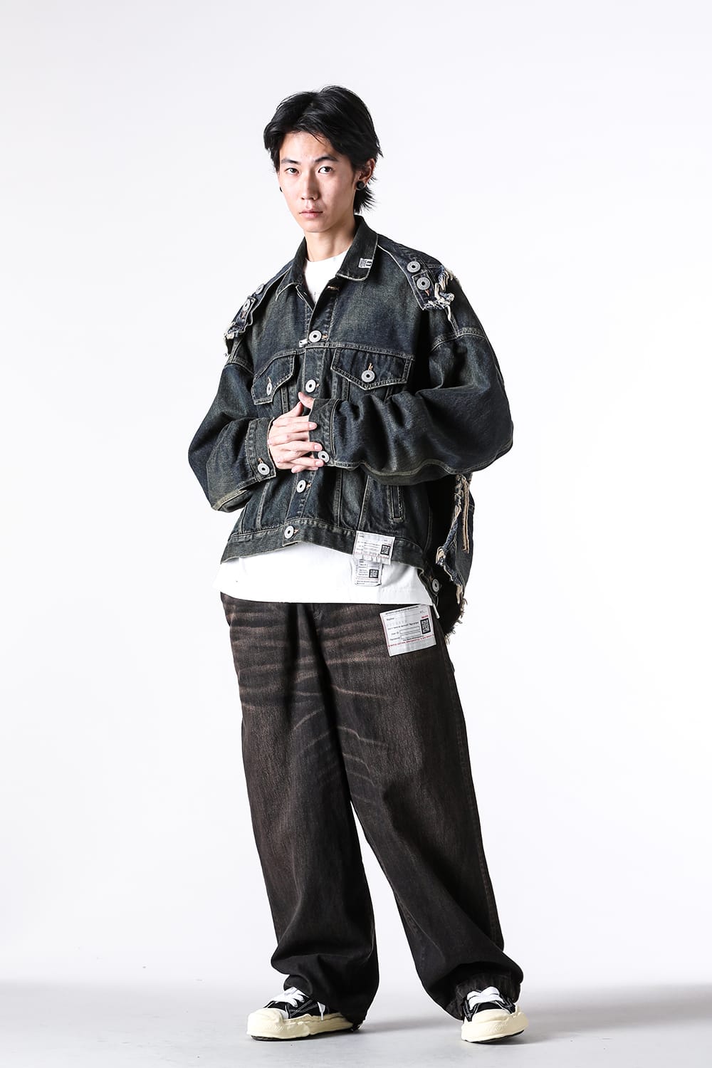 デニムパンツ - 25-26AW - Maison MIHARA YASUHIRO - Huge Layered Jeans （Black） / A15PT027 1-001