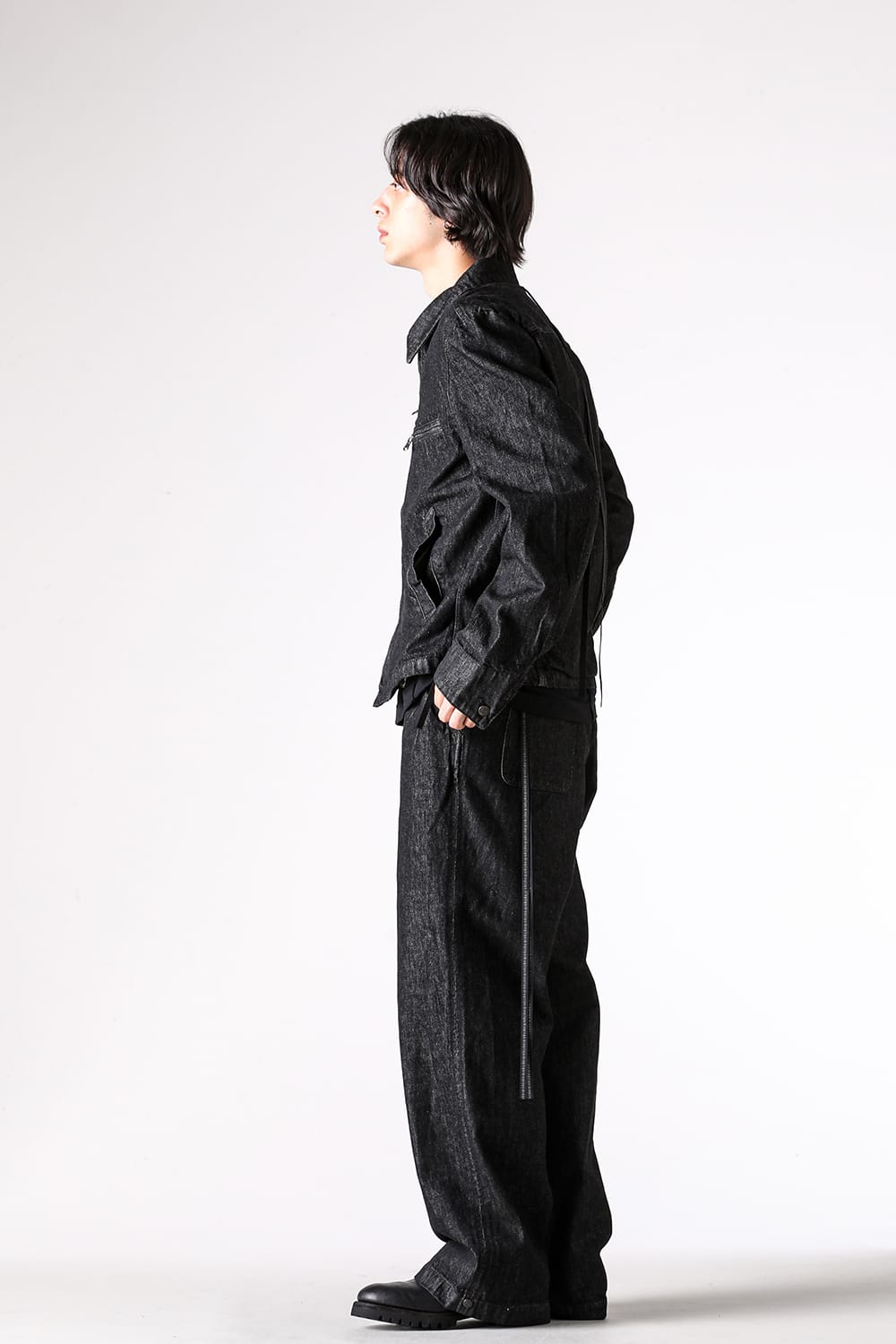 デニムパンツ - 25-26AW - ISŌ - ISO x ANACHRONORM Washed Denim Baggy Pants （Black） / ISO-031-TRS 10-002