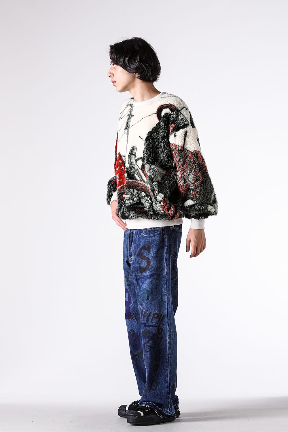 デニムパンツ - 25-26AW - SEVESKIG - Graffiti 5P Denim Pants Ver,Ridawo （INDIGO） / PT-SV-NGA-1004 3-002