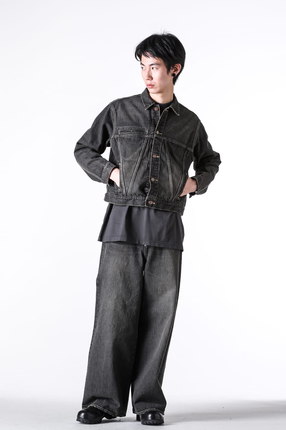 デニムパンツ - 25-26AW - daisuke tanabe - Coffee Black Denim Trousers dstryd （Black） / 00_903 8-001