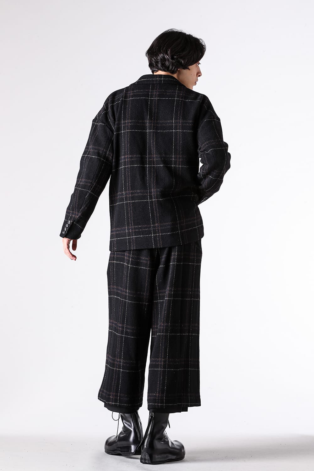 パンツ - CROMAGNON - Cropped Pants Shetland Wool Check （BLACK CHECK） / CP-BSWCP 10-003