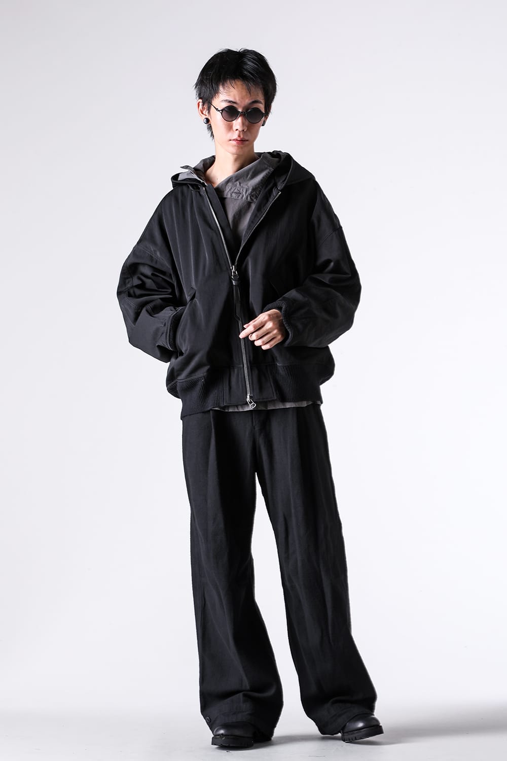 パンツ - The Viridi-anne - Brushed Cotton Twill Baggy Pants / VI-3908-04 11-001
