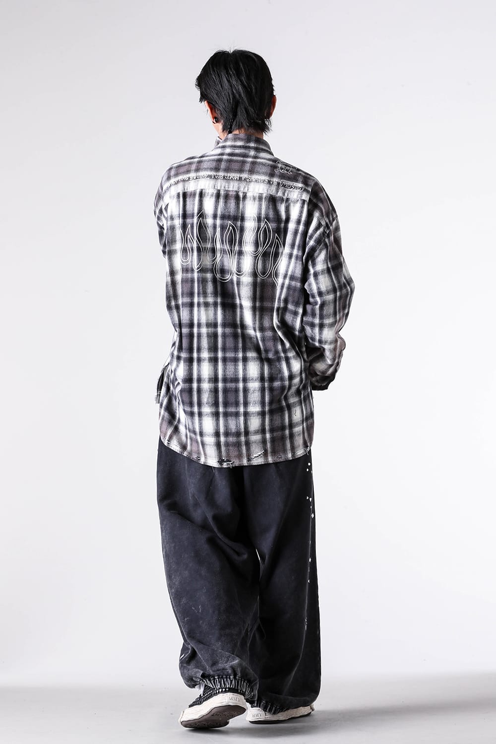 パンツ - Maison MIHARA YASUHIRO - Cropped Pants Shetland Wool Check （BLACK CHECK） / CP-BSWCP 12-004