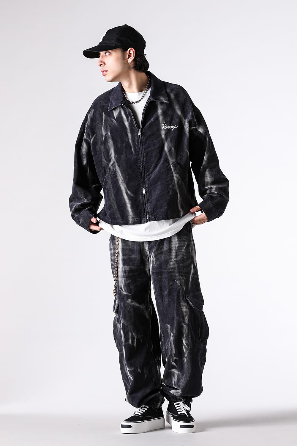 パンツ - KAMIYA - Cropped Pants Shetland Wool Check （BLACK CHECK） / CP-BSWCP 13-003