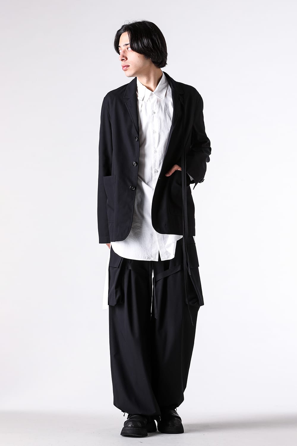 パンツ - Ann Demeulemeester - IBEN CARGO PANTS （Black） / 2520-M-TR24 4-001