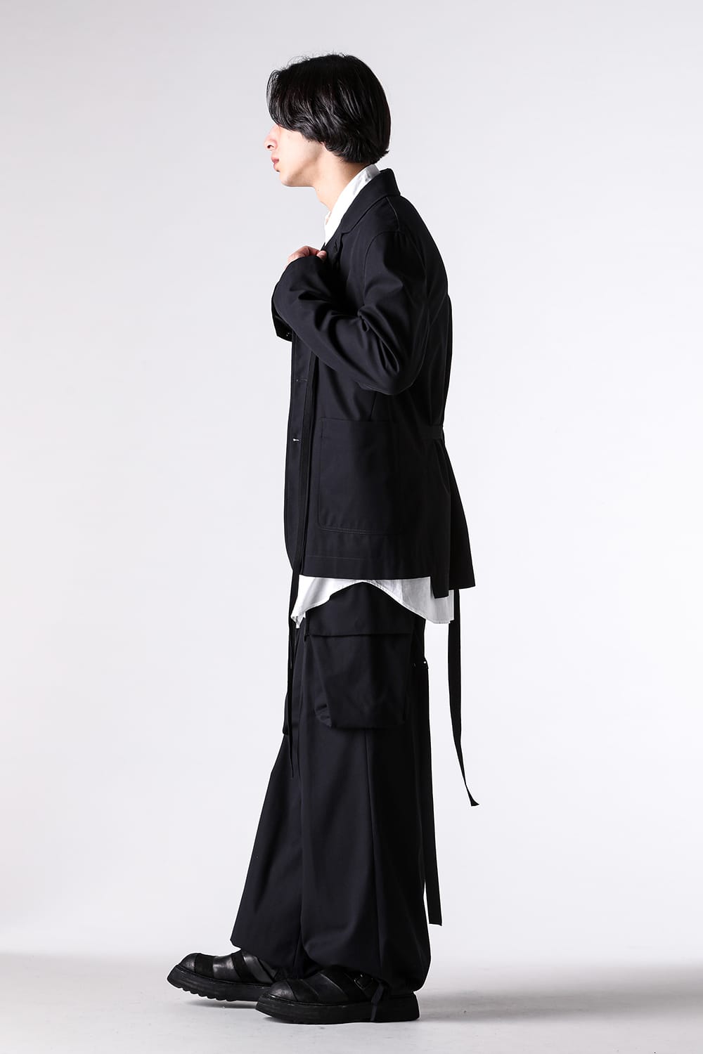 パンツ - Ann Demeulemeester - IBEN CARGO PANTS （Black） / 2520-M-TR24 4-002