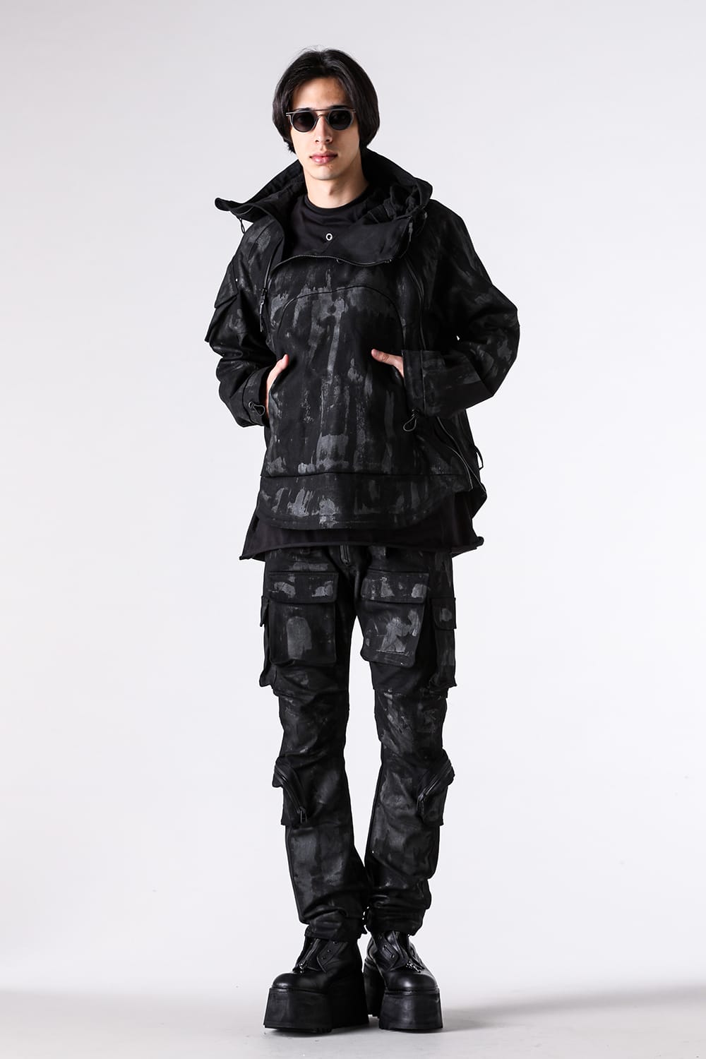 パンツ - JUSTIN GALL - Max Tar Cargo Trouser Black Denim （Black） / JGALL_RAWTAW25-22B 7-001