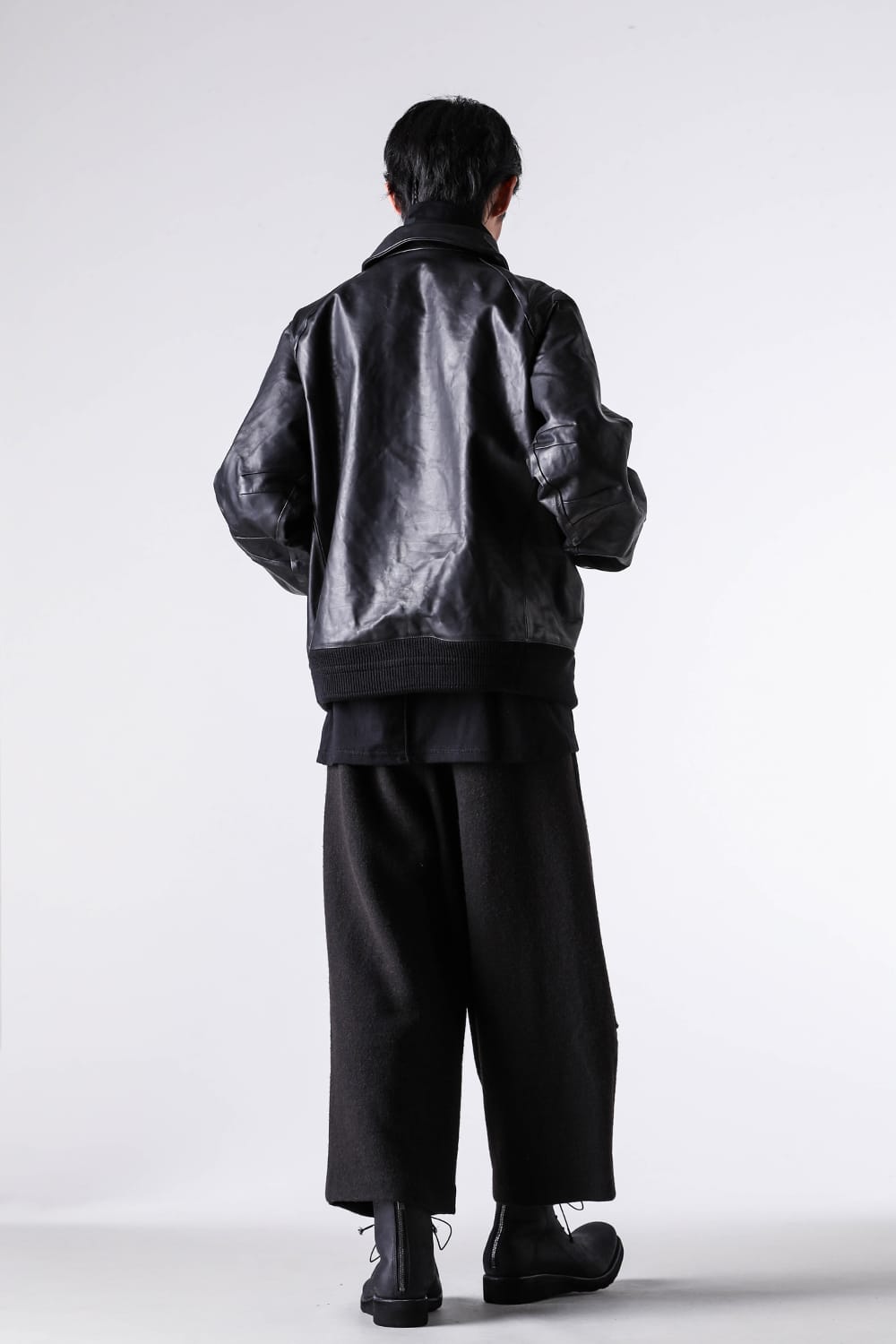 パンツ - DEVOA - Cropped Pants Camel （FADE BLACK） / PTI-SCBC 9-003