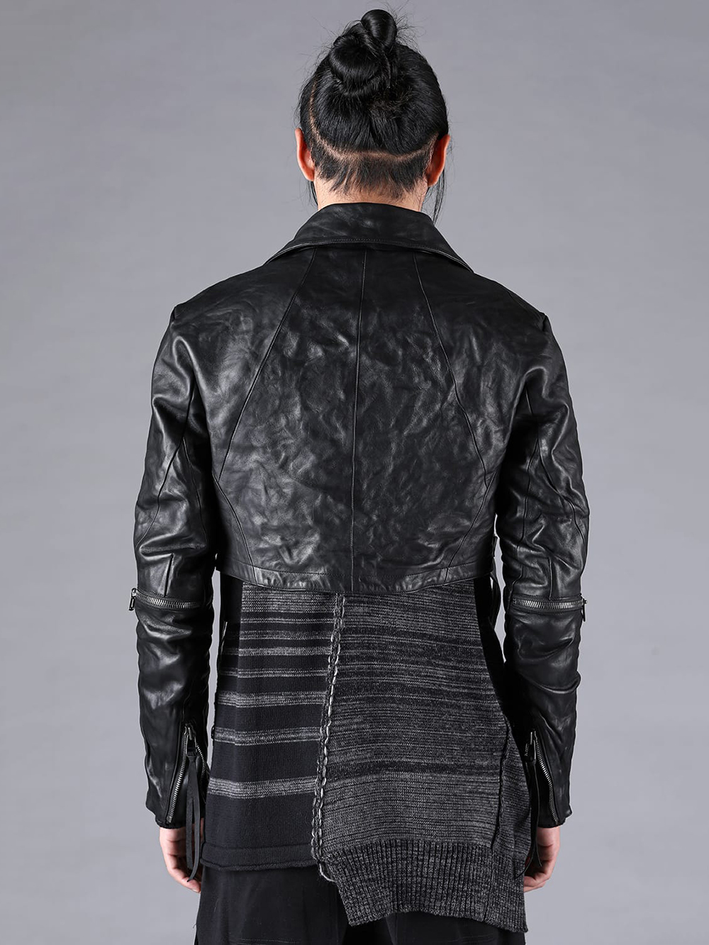 D.HYGEN - 25AW Styling - D.HYGEN - ST105-0325A Horse Leather Cropped W Riders Jacket 1-006