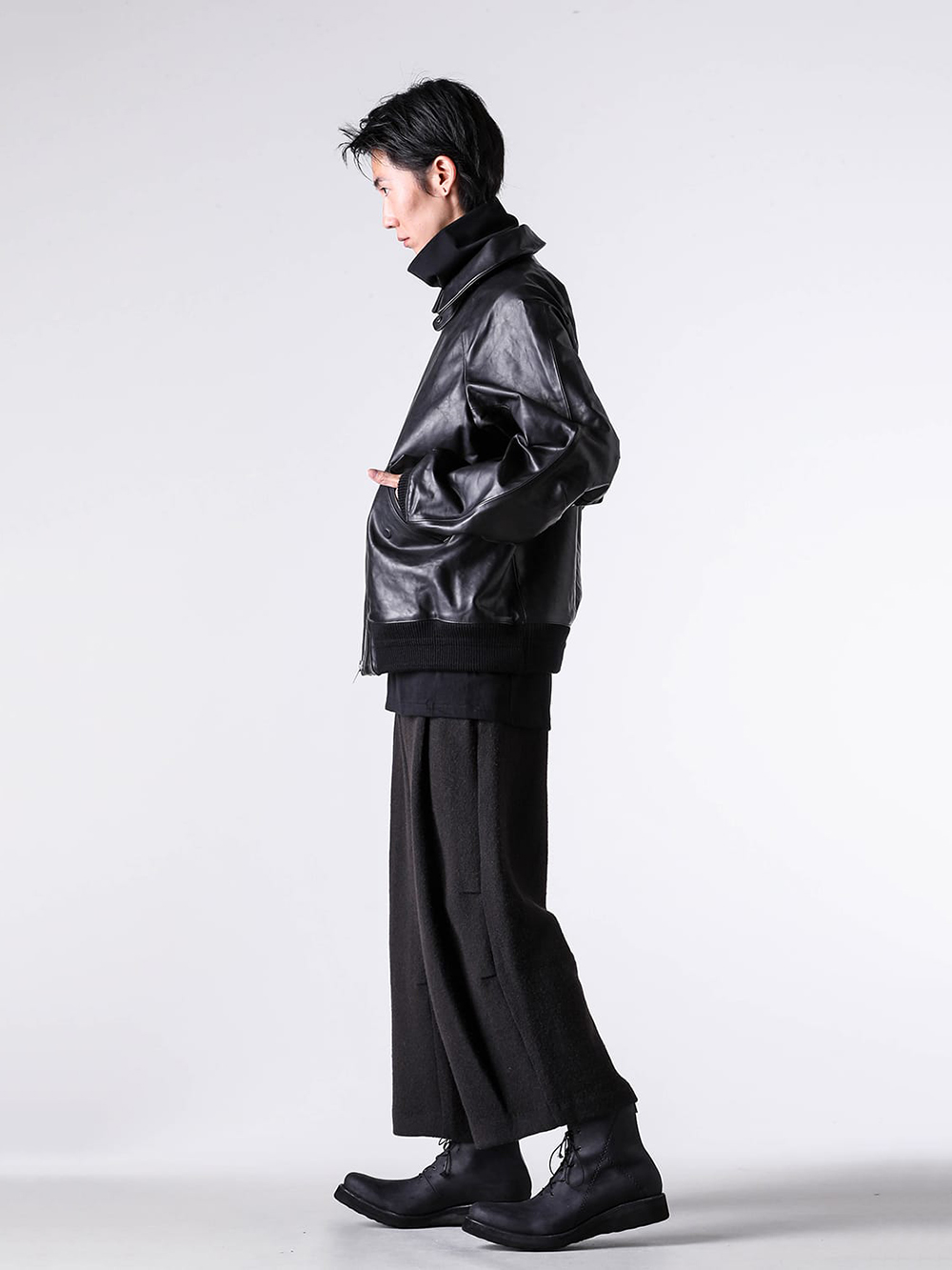 DEVOA - 25AW  - DEVOA - JKE-CCLB Leather Jacket Loose Fit 2-002