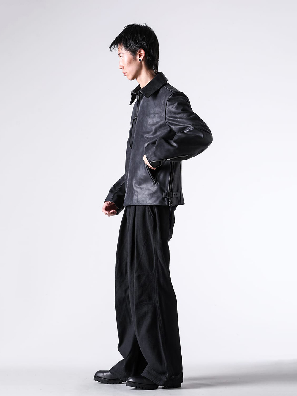 The Viridi-anne - 25AW - The Viridi-anne - VI-3889-06 Oil Horse Leather Jacket 4-002