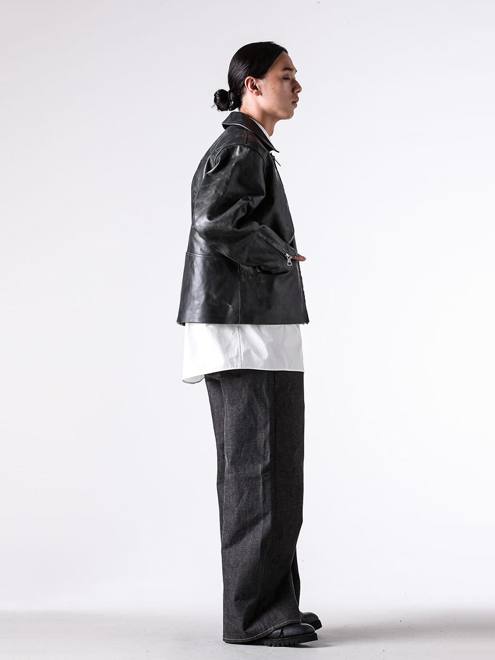 daisuke tanabe - 25AW - daisuke tanabe - 02_806 pluto Calf Leather Jacket 6-002