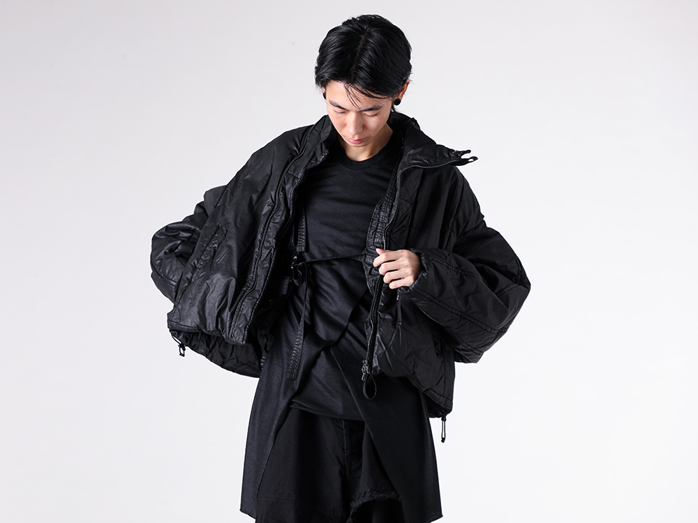 JULIUS 25-26AW コーティングダウンジャケット モードスタイル -FASCINATE