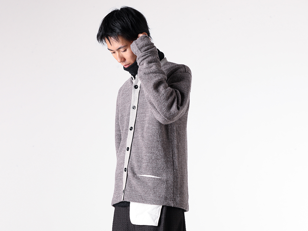 KLASICA (クラシカ) - 25-26AW - 上半身 - Cleric 2tone Cardigan (25F-CDG-H43) - Volume Turtle Neck (25F-TTL-H41) - Extra long hand sewn belt (LTH - 009) 1-002
