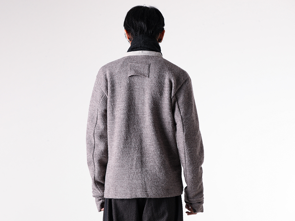 KLASICA (クラシカ) - 25-26AW - 上半身 - Cleric 2tone Cardigan (25F-CDG-H43) - Volume Turtle Neck (25F-TTL-H41) - Extra long hand sewn belt (LTH - 009) 1-003