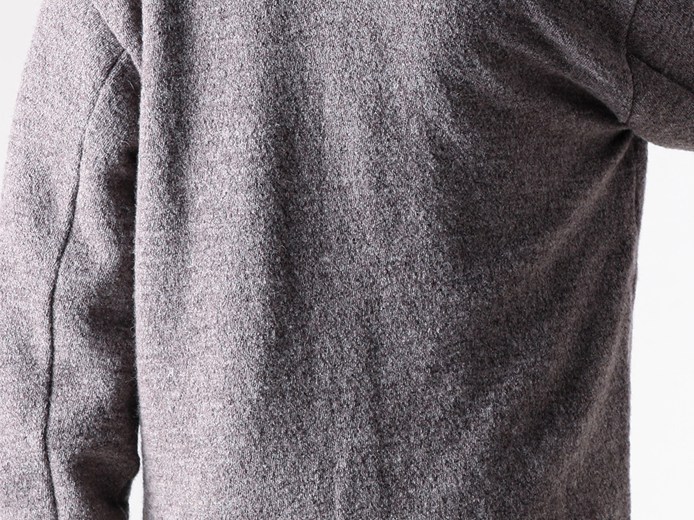 KLASICA (クラシカ) - 25-26AW - 上半身 - Cleric 2tone Cardigan (25F-CDG-H43) - Volume Turtle Neck (25F-TTL-H41) - Extra long hand sewn belt (LTH - 009) 1-004