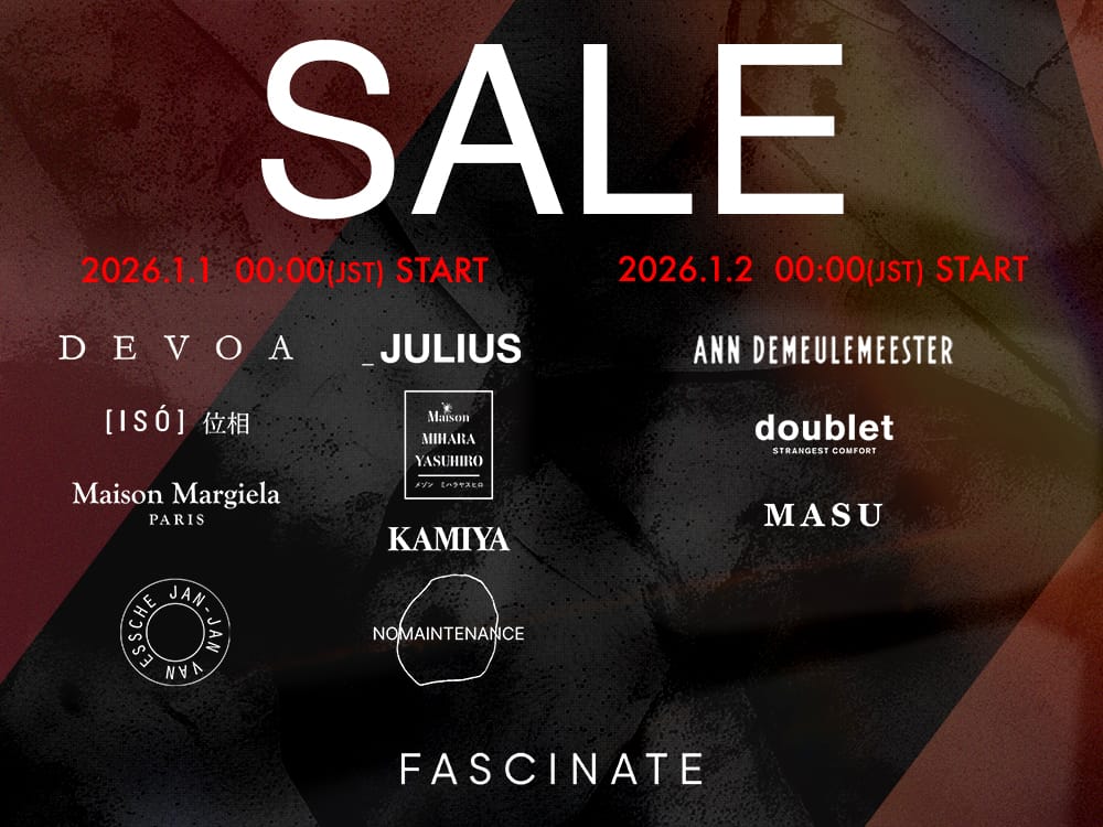 【SALE情報】1月1日・2日より人気ブランドが順次セール開始
