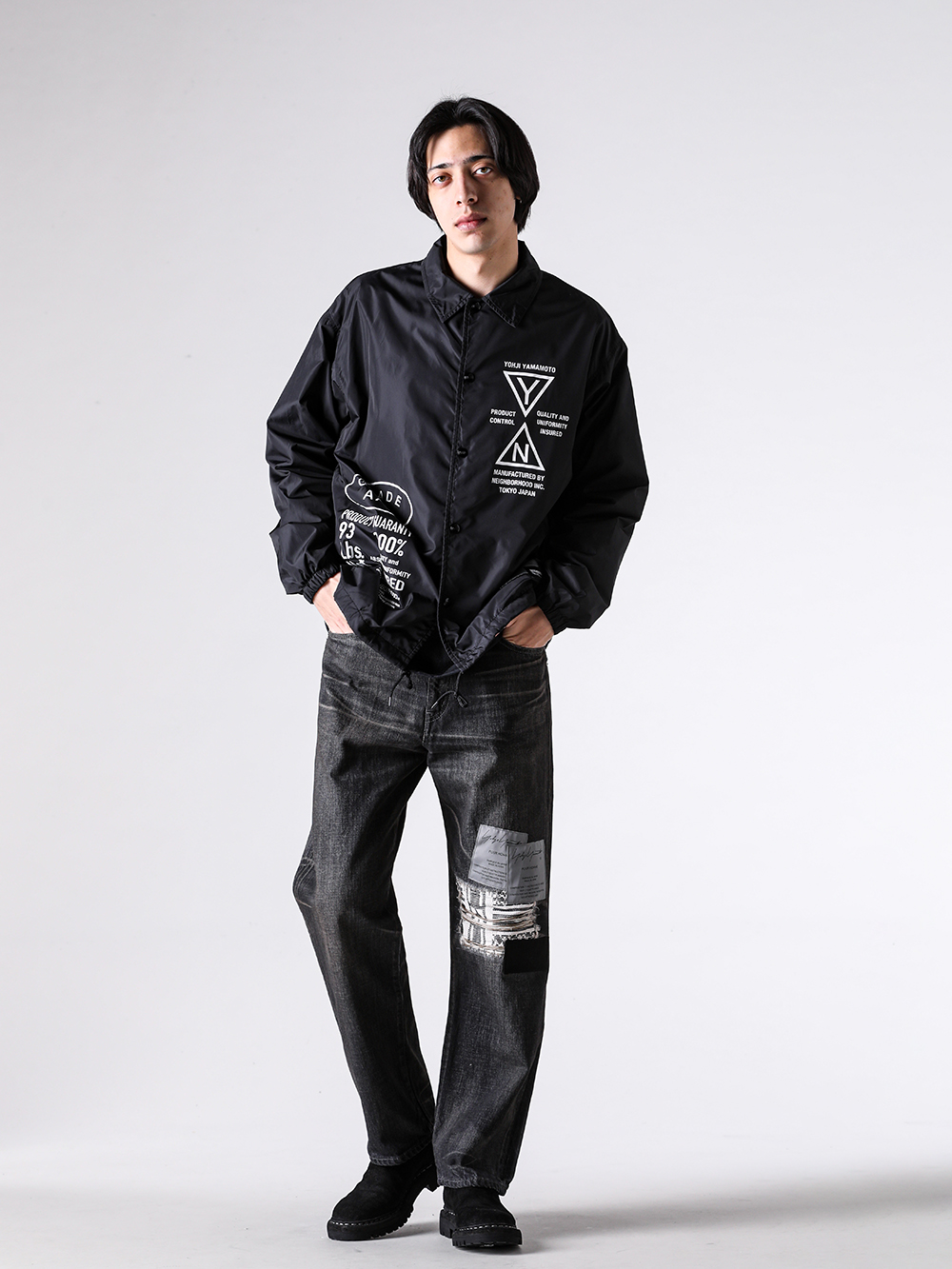 YOHJI YAMAMOTO(ヨウジヤマモト) x NEIGHBORHOOD(ネイバーフッド) 26SS(春夏) - HK-Y91-600 / windbreaker jacket 1-0010