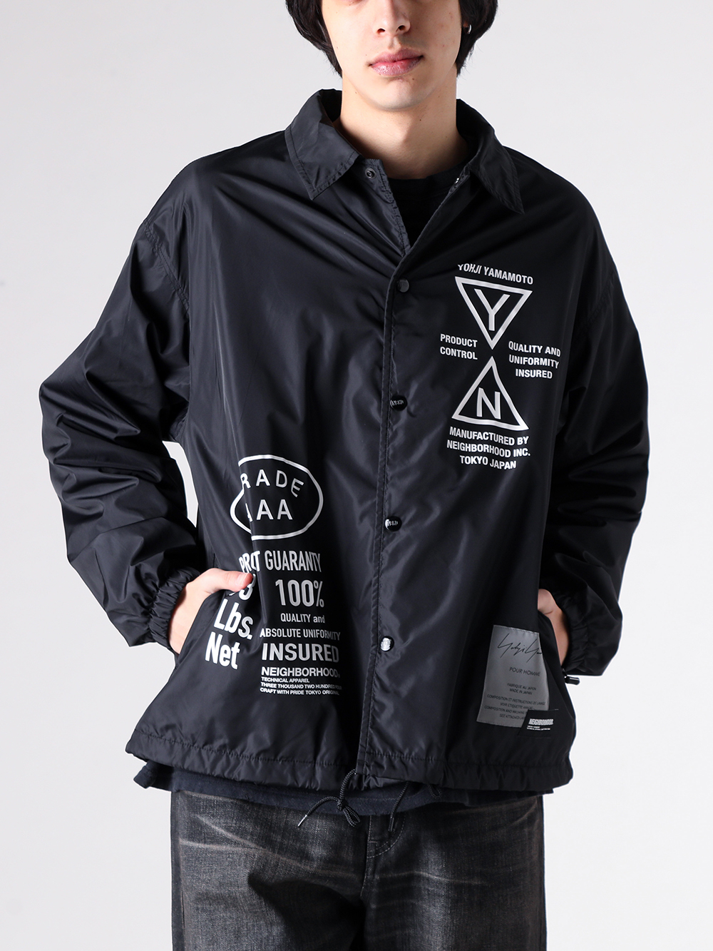 YOHJI YAMAMOTO(ヨウジヤマモト) x NEIGHBORHOOD(ネイバーフッド) 26SS(春夏) - HK-Y91-600 / windbreaker jacket 1-0012