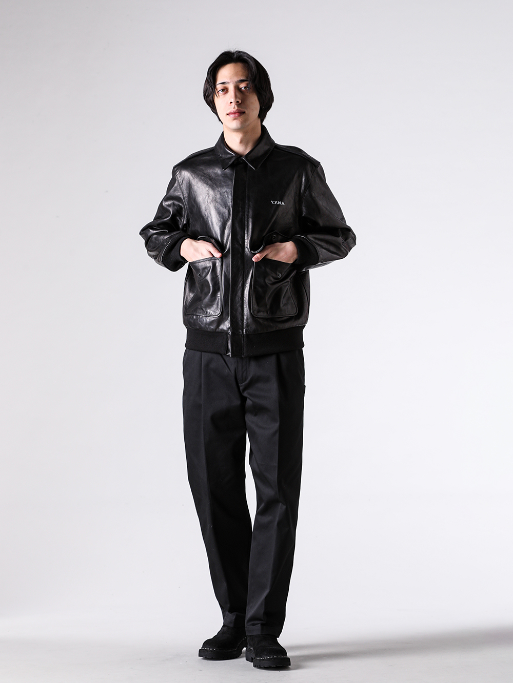 YOHJI YAMAMOTO(ヨウジヤマモト) x NEIGHBORHOOD(ネイバーフッド) 26SS(春夏) - HK-Y93-706 / leather jacket 1-002