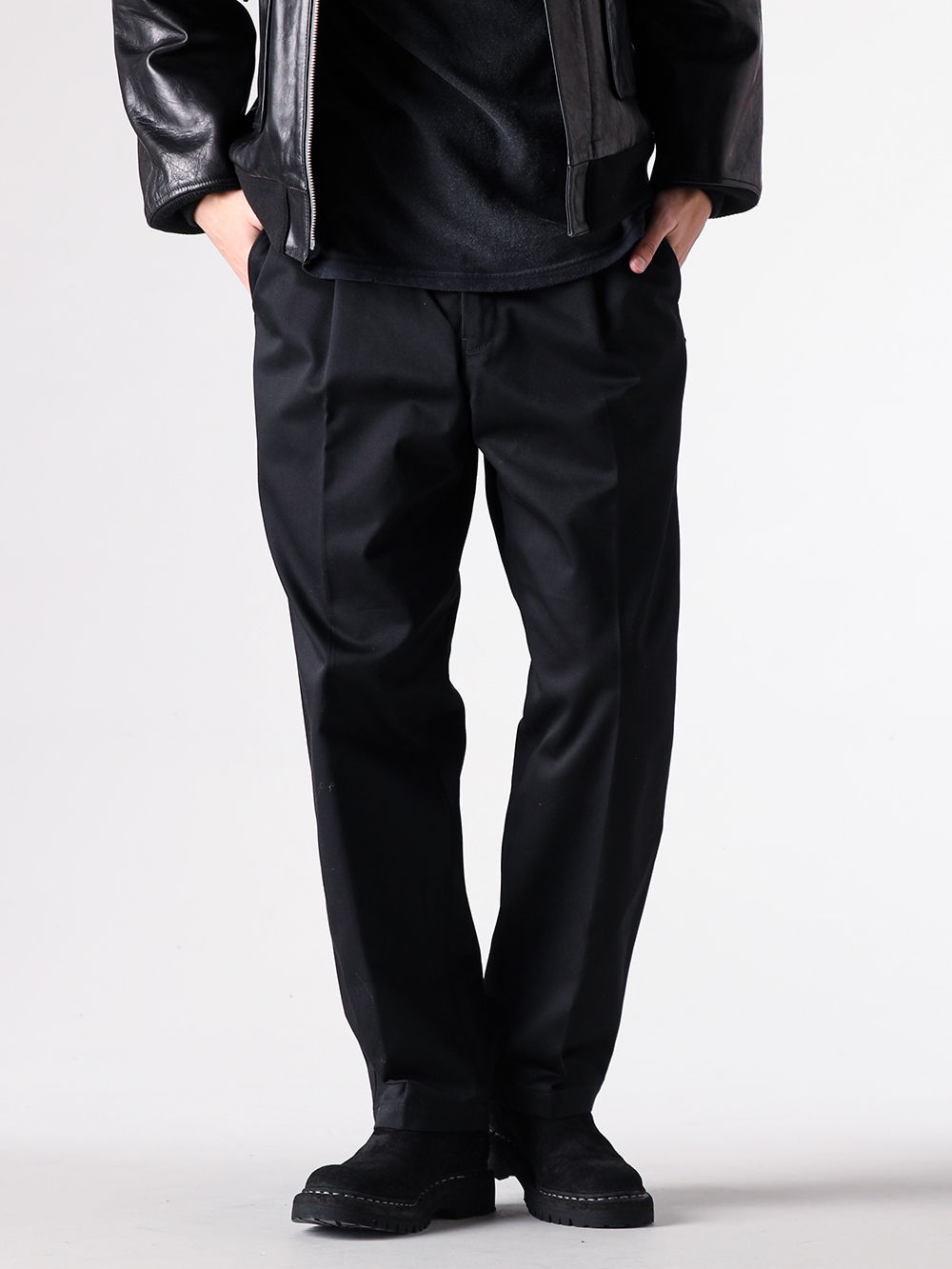 YOHJI YAMAMOTO(ヨウジヤマモト) x NEIGHBORHOOD(ネイバーフッド) 26SS(春夏) - HK-P95-901 / tuck work pants 1-0034
