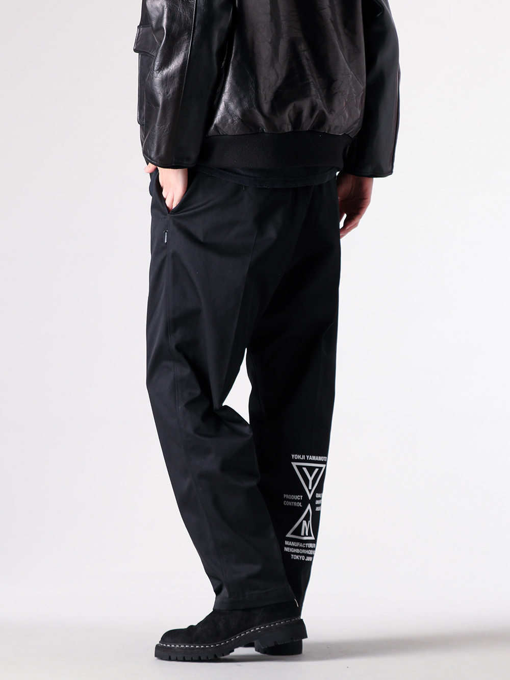 YOHJI YAMAMOTO(ヨウジヤマモト) x NEIGHBORHOOD(ネイバーフッド) 26SS(春夏) - HK-P95-901 / tuck work pants 1-0036