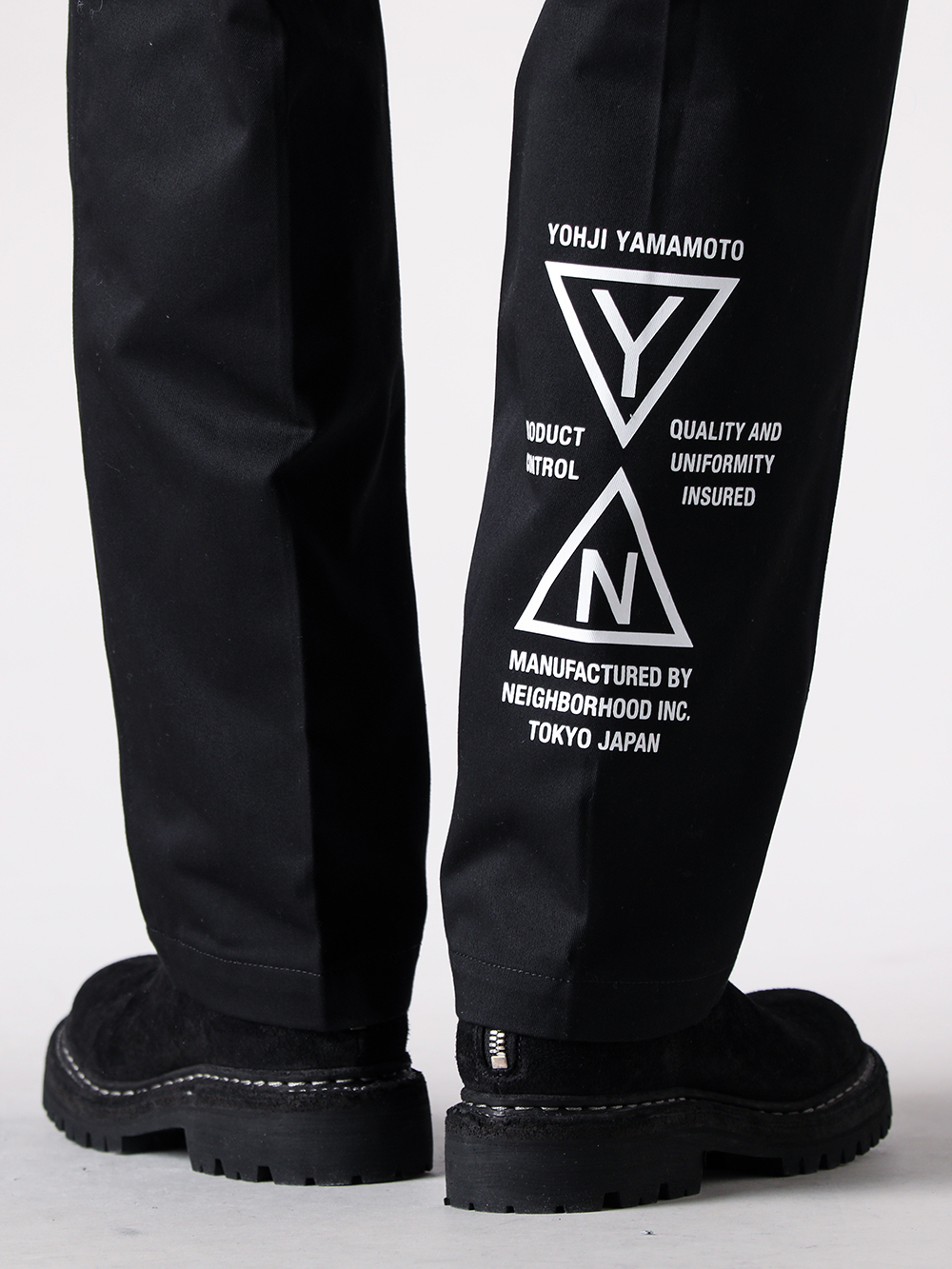 YOHJI YAMAMOTO(ヨウジヤマモト) x NEIGHBORHOOD(ネイバーフッド) 26SS(春夏) - HK-P95-901 / tuck work pants 1-0037