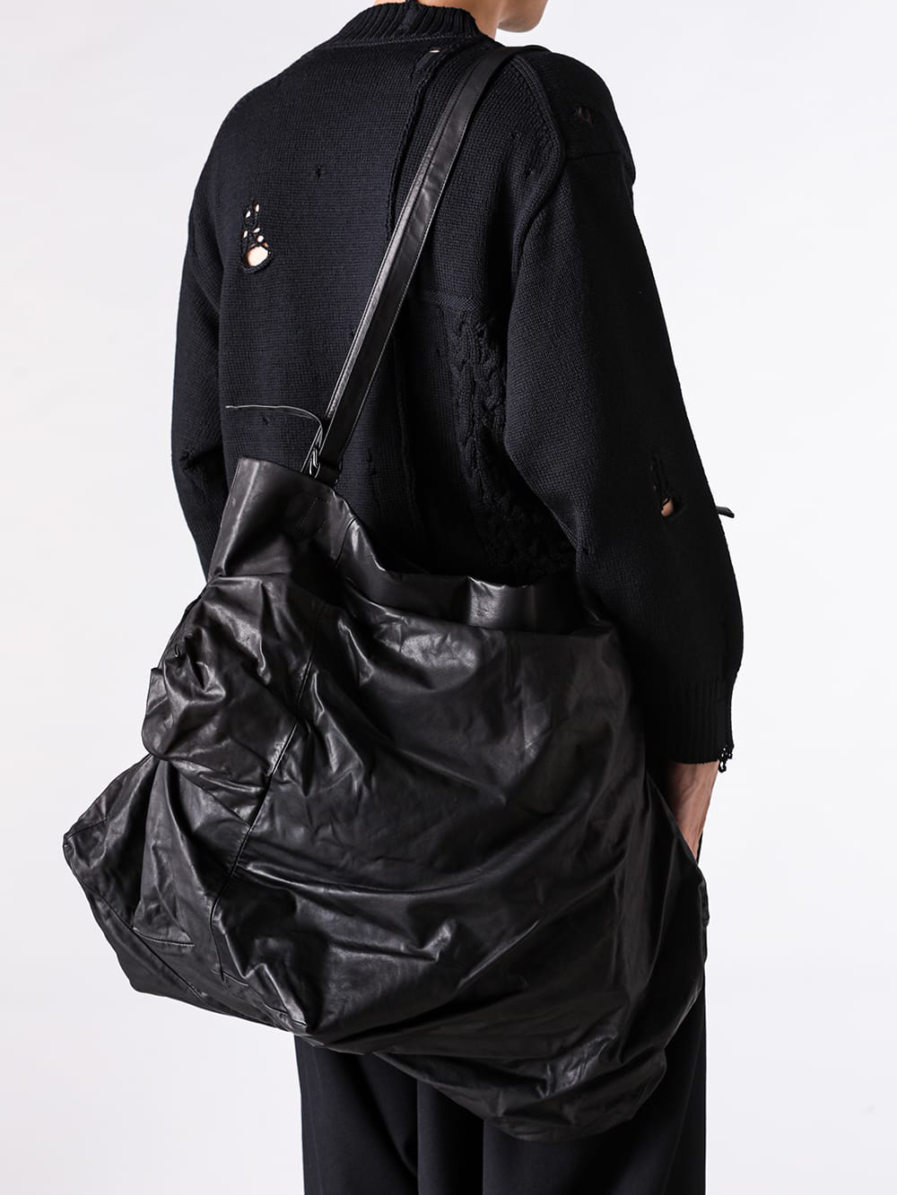 YohjiYamamoto 黒 レザー バッグ Y BACKPACK（BIG） – THE SHOP YOHJI YAMAMOTO