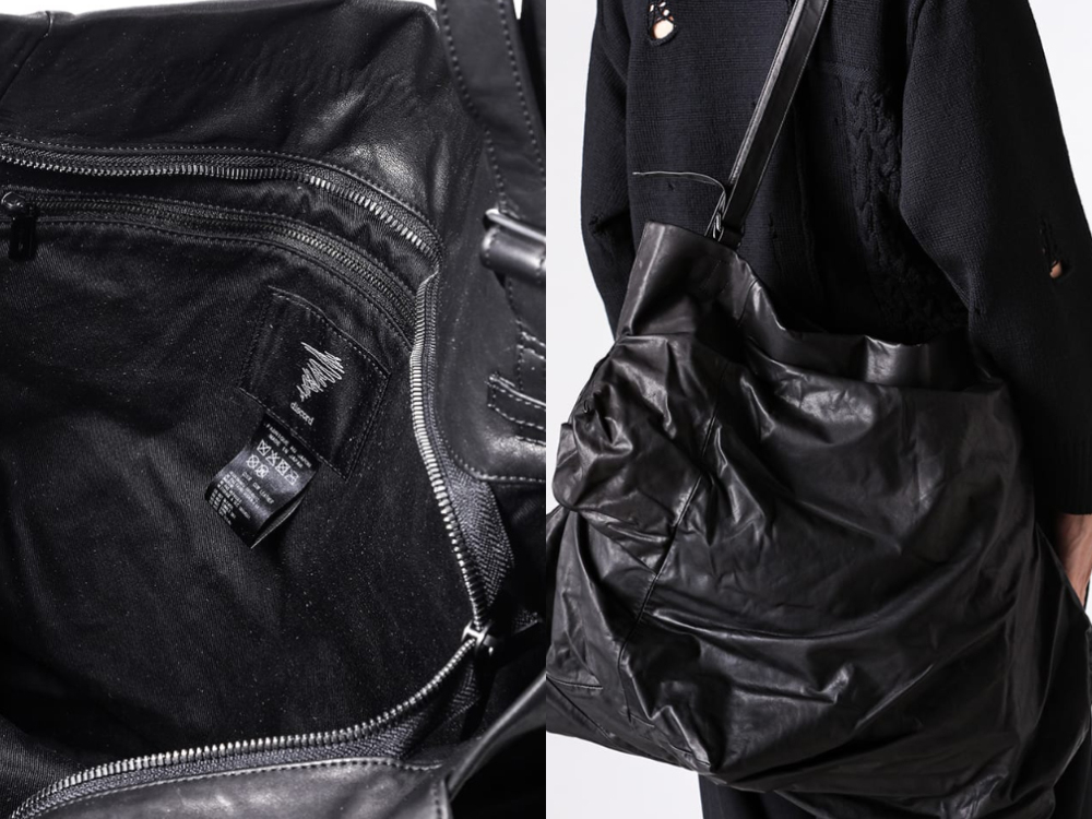 未使用に近い◎ディスコードヨウジヤマモト ボディバッグ レザー ブラック discord Yohji Yamamoto（ディスコード ヨウジヤマモト）のレザー