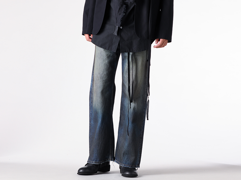 Ann Demeulemeester（アンドゥムルメステール） - 25SS - アンノ 5ポケットトラウザー（ヴィンテージブルー） - ANNO Pants （VintageBlue） - 2520MTR56 1-001