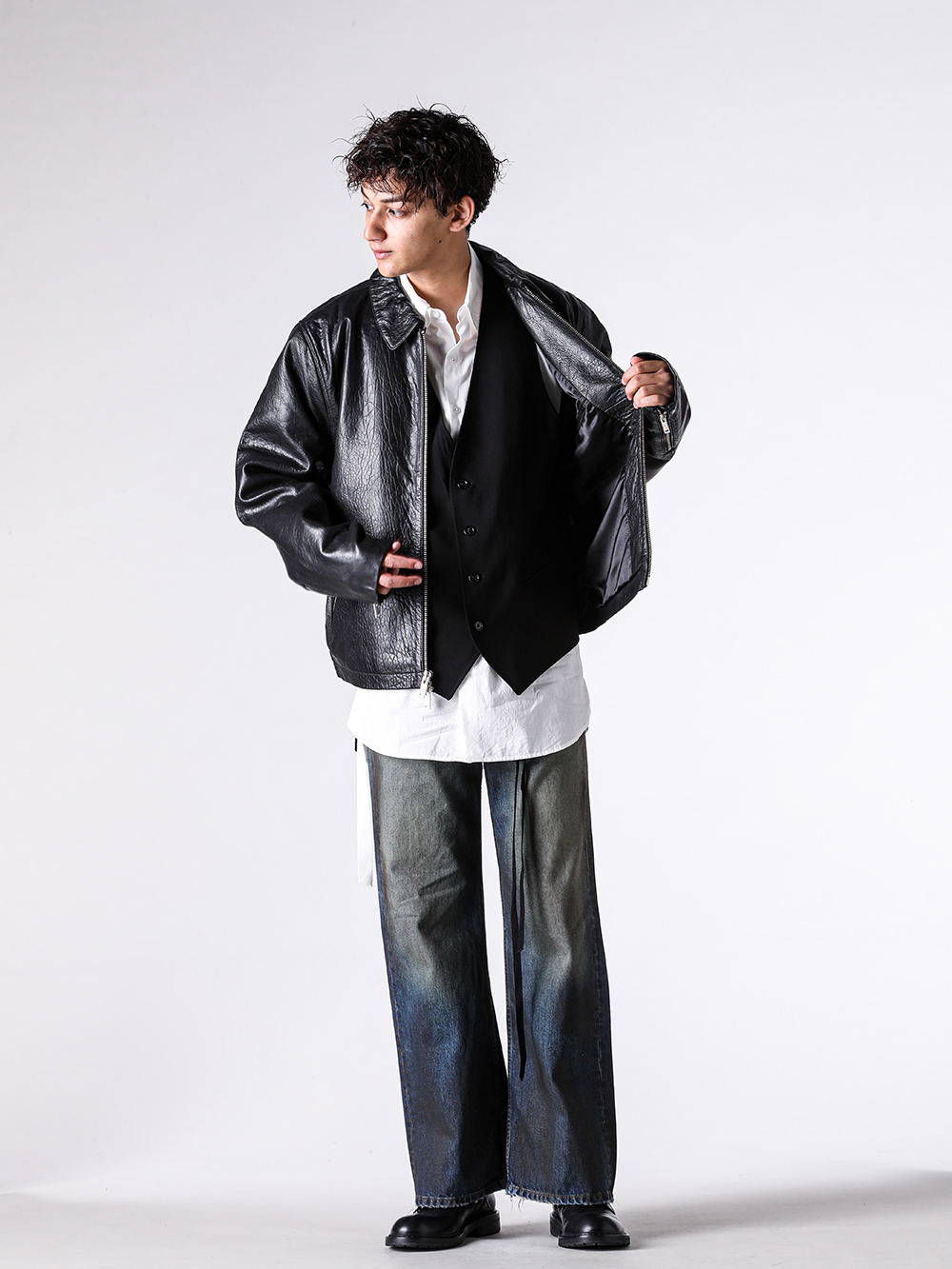 Ann Demeulemeester（アンドゥムルメステール） - 25SS - アンノ 5ポケットトラウザー（ヴィンテージブルー） - ANNO Pants （VintageBlue） - 2520MTR56 1-0010