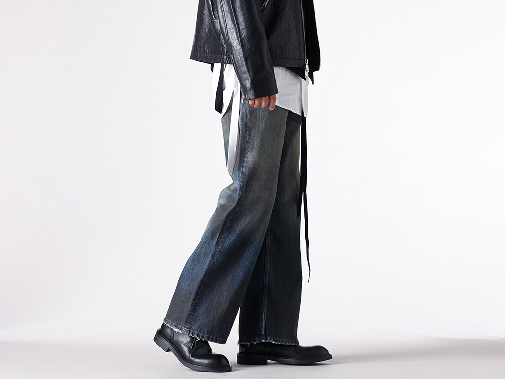 Ann Demeulemeester（アンドゥムルメステール） - 25SS - アンノ 5ポケットトラウザー（ヴィンテージブルー） - ANNO Pants （VintageBlue） - 2520MTR56 1-003
