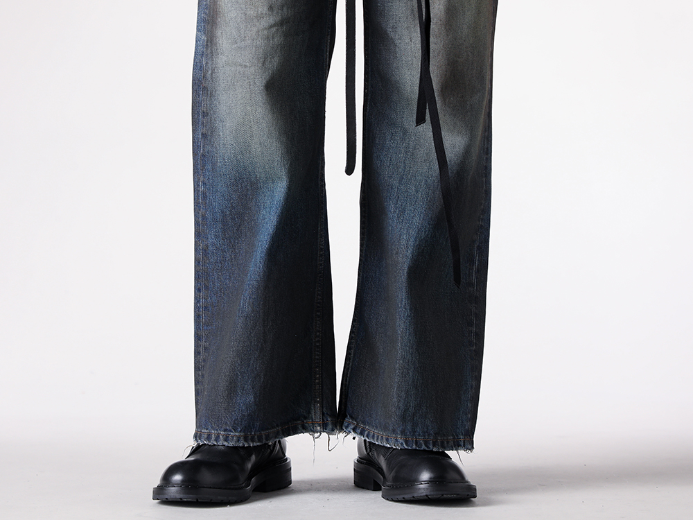 Ann Demeulemeester（アンドゥムルメステール） - 25SS - アンノ 5ポケットトラウザー（ヴィンテージブルー） - ANNO Pants （VintageBlue） - 2520MTR56 1-004