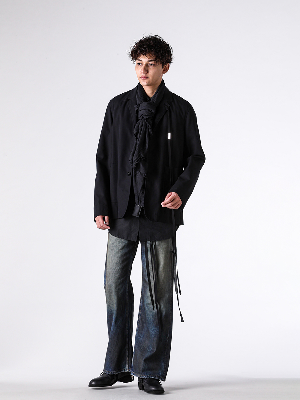 Ann Demeulemeester（アンドゥムルメステール） - 25SS - アンノ 5ポケットトラウザー（ヴィンテージブルー） - ANNO Pants （VintageBlue） - 2520MTR56 1-006