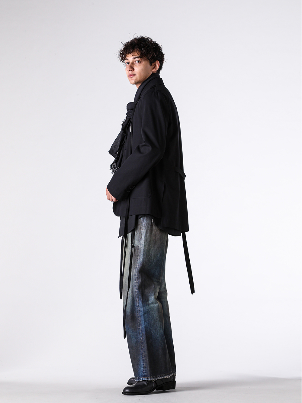 Ann Demeulemeester（アンドゥムルメステール） - 25SS - アンノ 5ポケットトラウザー（ヴィンテージブルー） - ANNO Pants （VintageBlue） - 2520MTR56 1-007