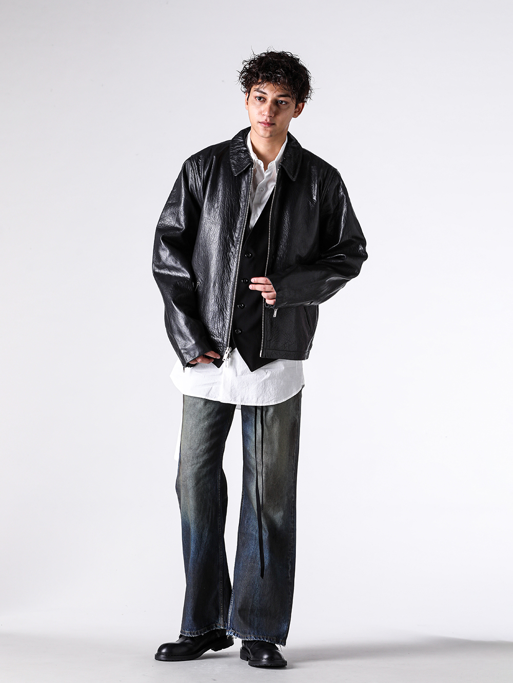 Ann Demeulemeester（アンドゥムルメステール） - 25SS - アンノ 5ポケットトラウザー（ヴィンテージブルー） - ANNO Pants （VintageBlue） - 2520MTR56 1-009