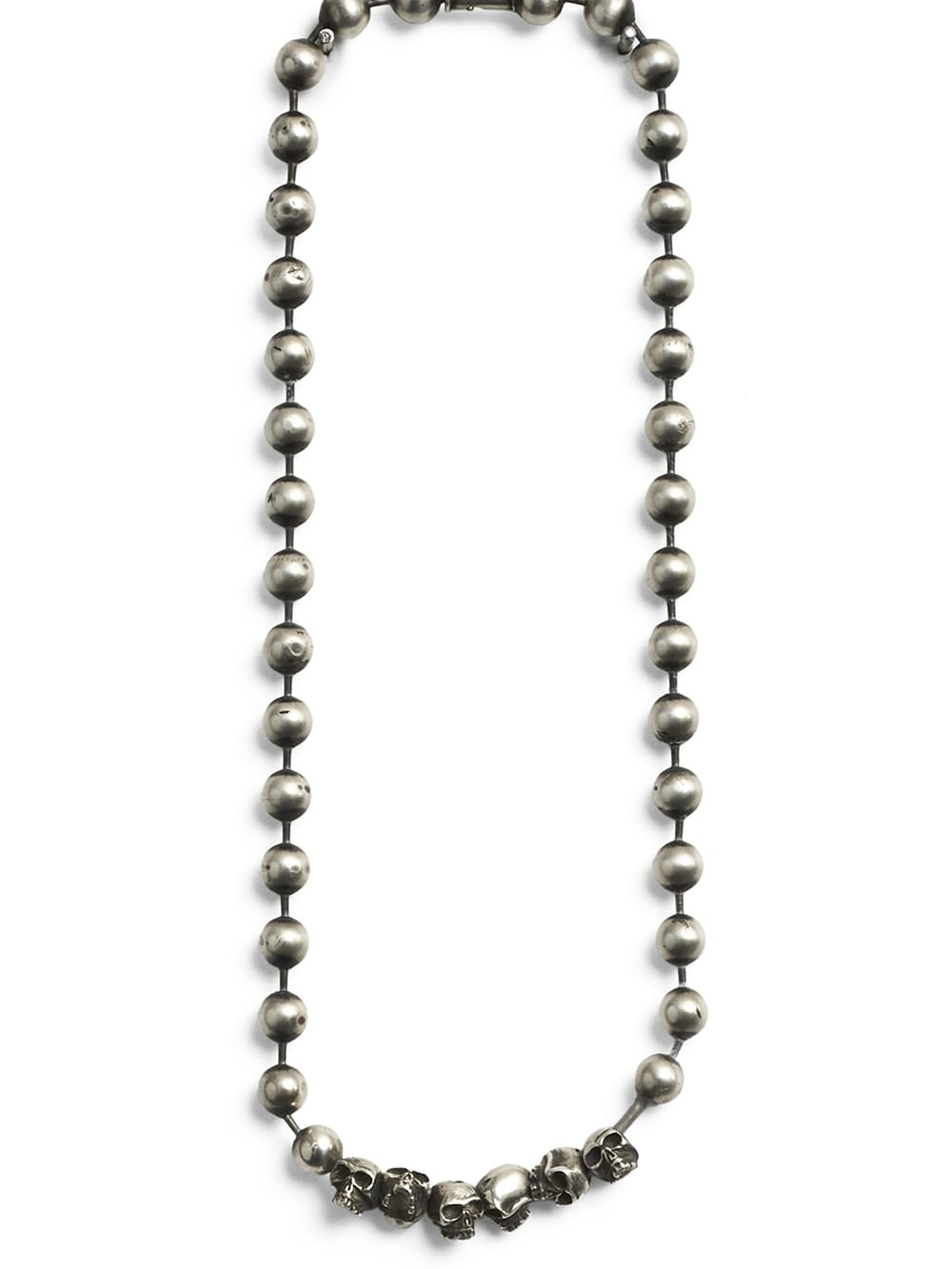 WERKSTATT:MÜNCHEN（ワークスタット・ミュンヘン） - ネックレス  - 【厳選10選】WERKSTATT:MÜNCHEN おすすめネックレス - 1. choker skulls (Silver) / 品番: M3554 2-002