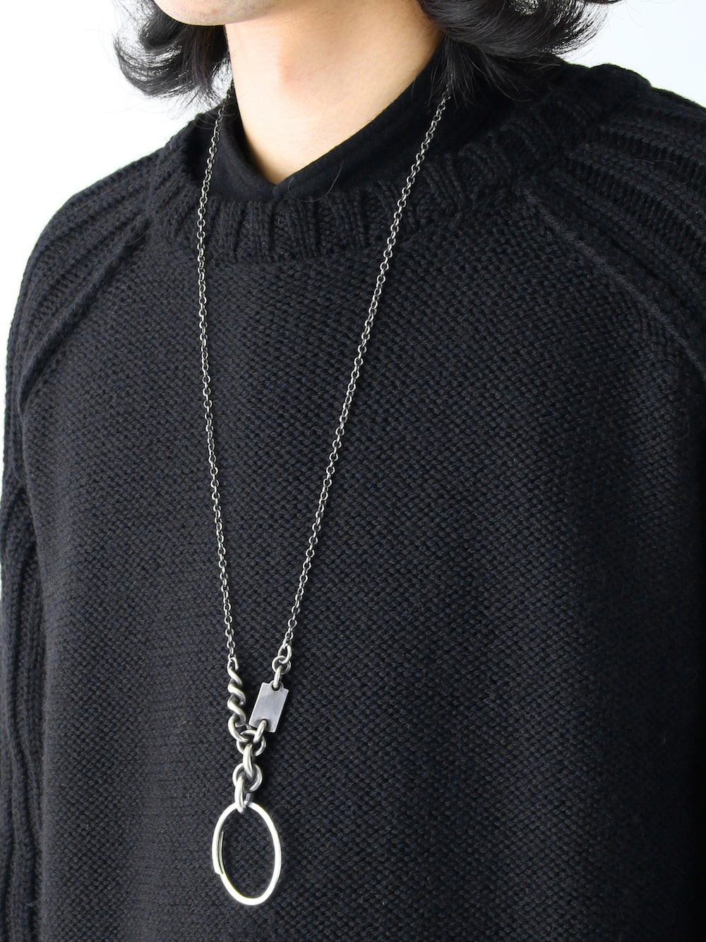 WERKSTATT:MÜNCHEN（ワークスタット・ミュンヘン） - ネックレス  - 【厳選10選】WERKSTATT:MÜNCHEN おすすめネックレス - 3. necklace mix + keyring (Silver) / 品番: M3940 2-007