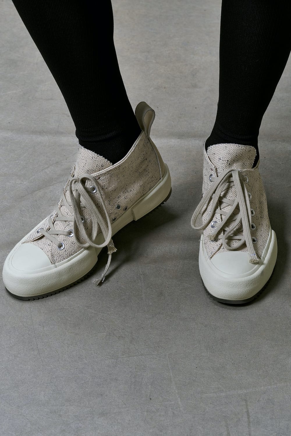 DEVOA - 26SS - Sneaker - Sneakers Low-Cut Wool（WOOL/ECRU） / FW-CCLC 3-001