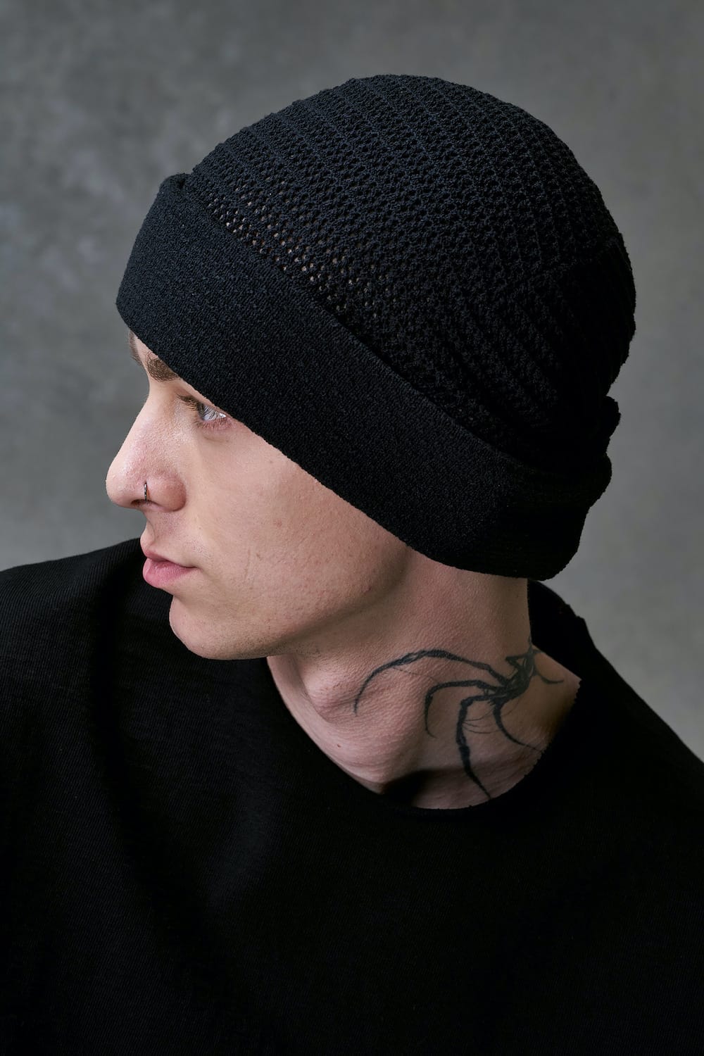 DEVOA - 26SS - Knit Cap - Knit Cap Mesh （BEIGE GRAY,BLACK,STEEL GRAY） / TK-KC26 3-005