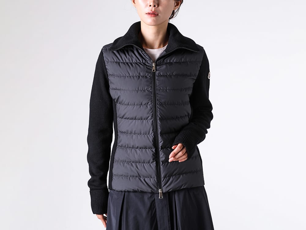 Top 6 Most Popular MONCLER Women’s Down Jackets No.6 CARDIGAN – Elegant Practicality Combining Knit and Down