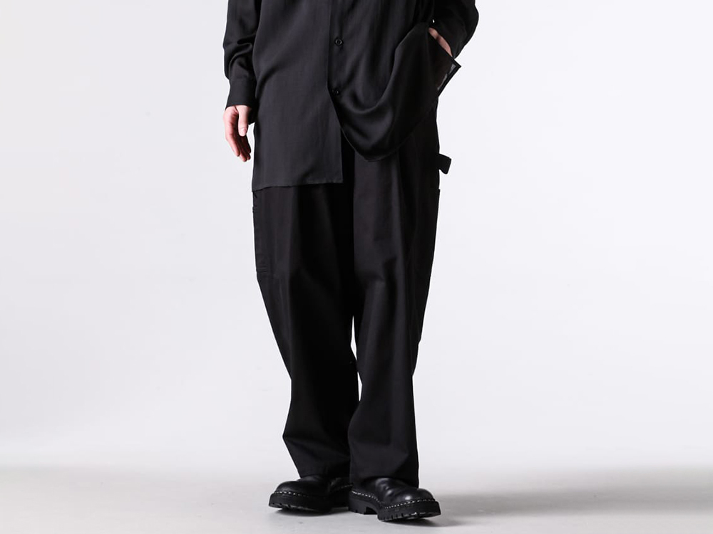 Y's for men- 26SS  - Y's for men 1st Delivery Items - PANITER PANTS （Black） / MA-P04-002 2-004