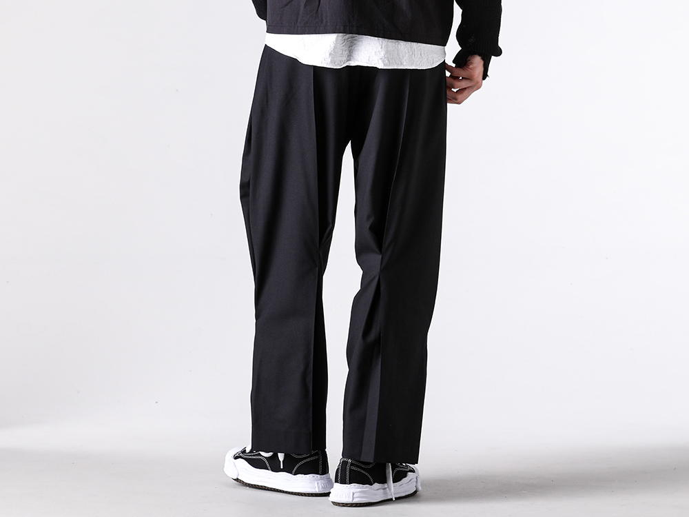 KHOKI - 26SS styling - KHOKI 1st delivery items - Pleated Dress Pants （Black）/ 26ss-p-09 1-0029