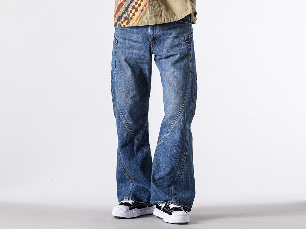 KHOKI - 26SS styling - KHOKI 1st delivery items - 3D Cutting Denim Pants （Indigo）/ 26ss-p-01 1-0031
