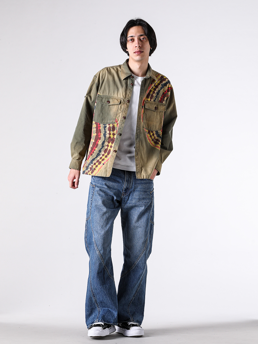 KHOKI - 26SS styling - KHOKI 1st delivery items - 3D Cutting Denim Pants （Indigo）/ 26ss-p-01 1-0033