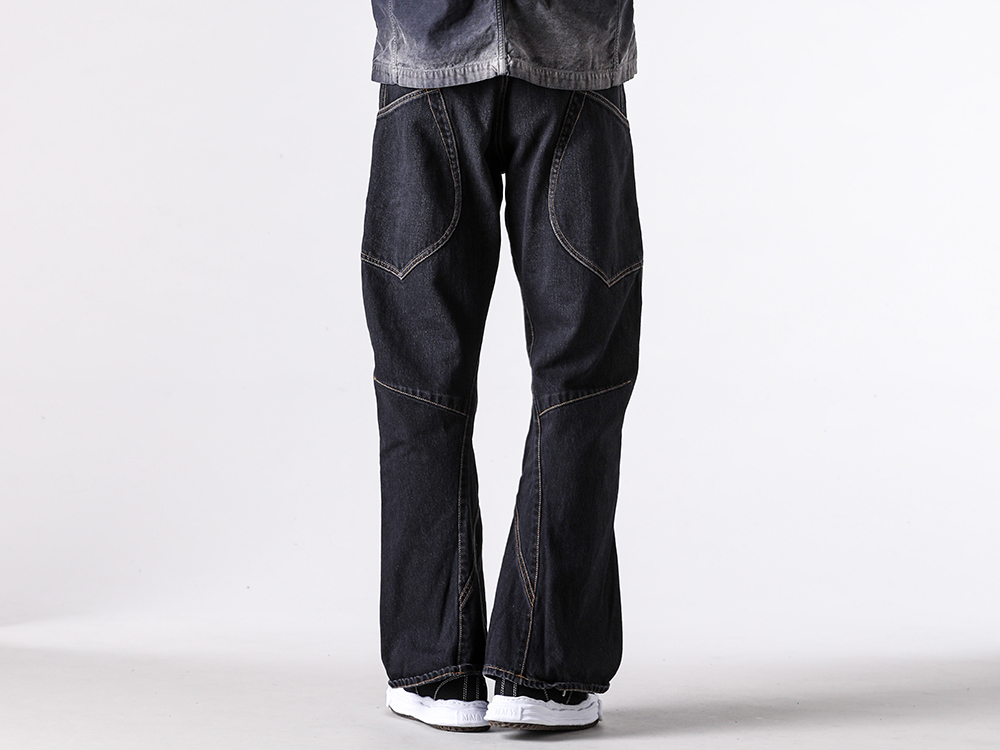KHOKI - 26SS styling - KHOKI 1st delivery items - 3D Cutting Denim Pants （Black）/ 26ss-p-01 1-0035