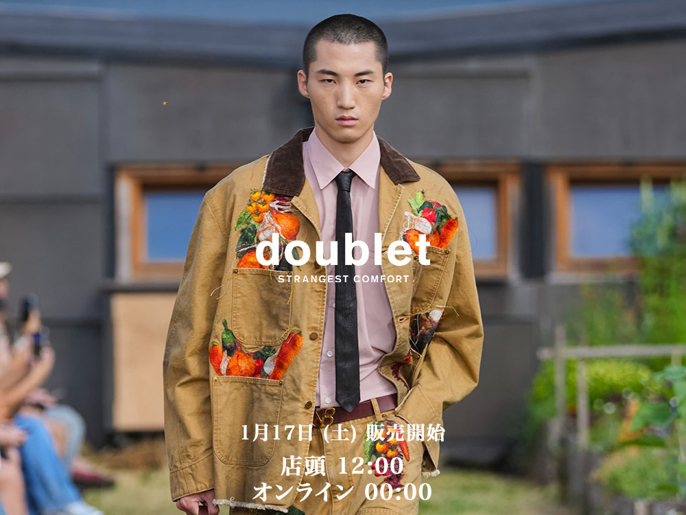 入荷告知】doublet 26SSコレクション 2nd デリバリーが1月17日より販売