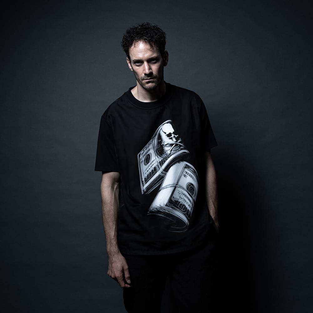 mastermind JAPAN - 2026SS - T-shirt - Banknote Motif - MJ26C16-TS004 (BLACK) 4-001